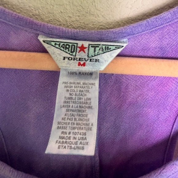 Hard Tail Forever Pink Purple Tie Dye Ombré Asymmetrical Maxi Tank Dress M - Picture 5 of 8